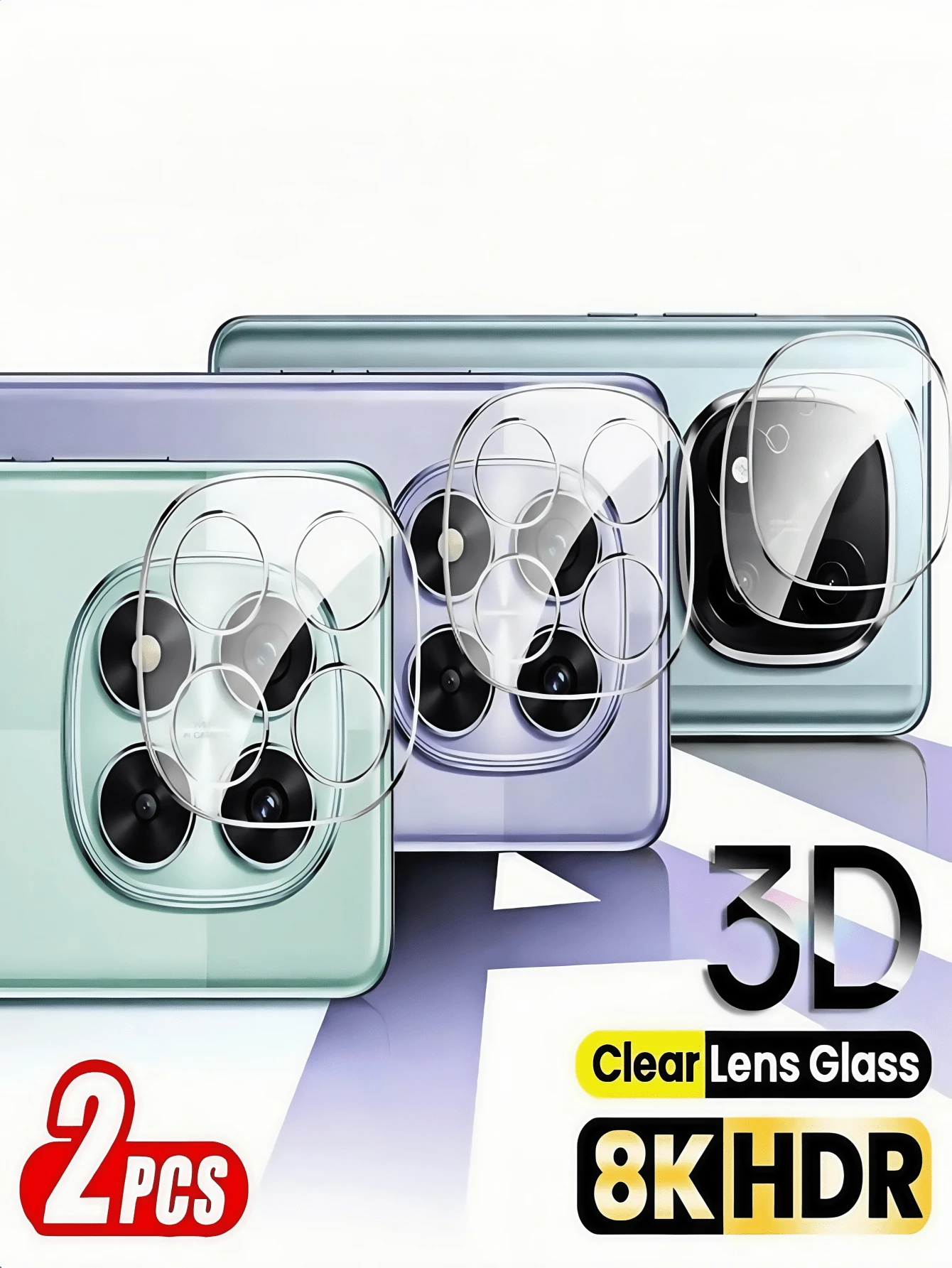(2PCS Tempered Glass Camera Lens Protector )For Compatible With IPhone 15 Pro Max/14/13/12, Compatible With Samsung Galaxy S24 Ultra/S23/S22,Compatible With Xiaomi Redmi Note 13/12, Compatible With Huawei P60/P50, Compatible With Honor 90/Magic 6 – HD Clear, Anti-Scratch, Bubble-Free, Anti-Fingerprint, 9H Hardness, Full Coverage, Easy Installation, Case Friendly Gift For Birthday, Family, Friends Lens Protector, Phone Accessories