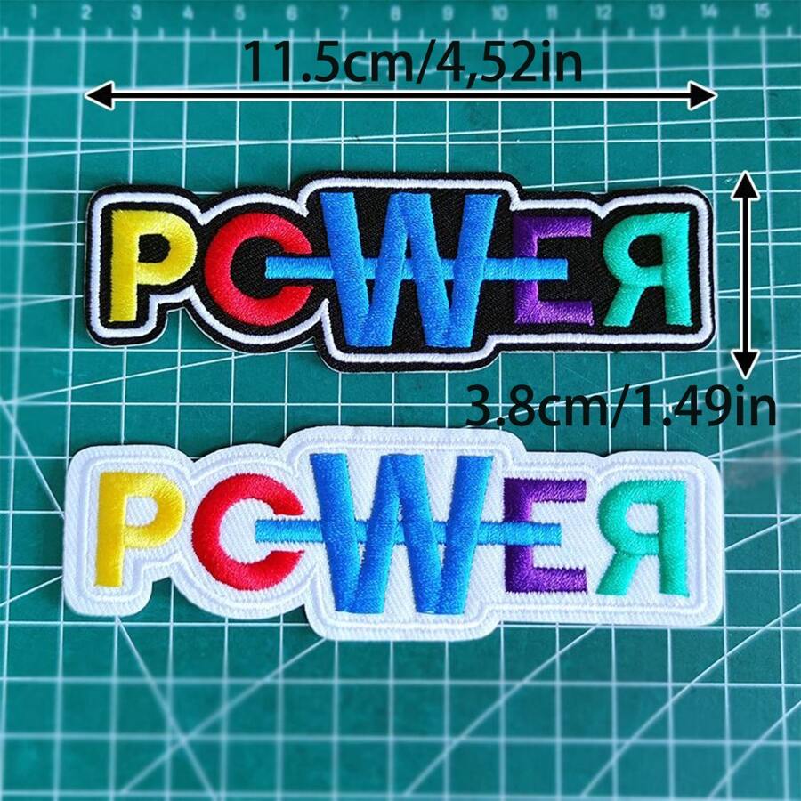 Ropa, sombreros, bolsas, tela bordada, parches, cinta adhesiva de doble cara personalizada del nuevo álbum "POWER" de GD