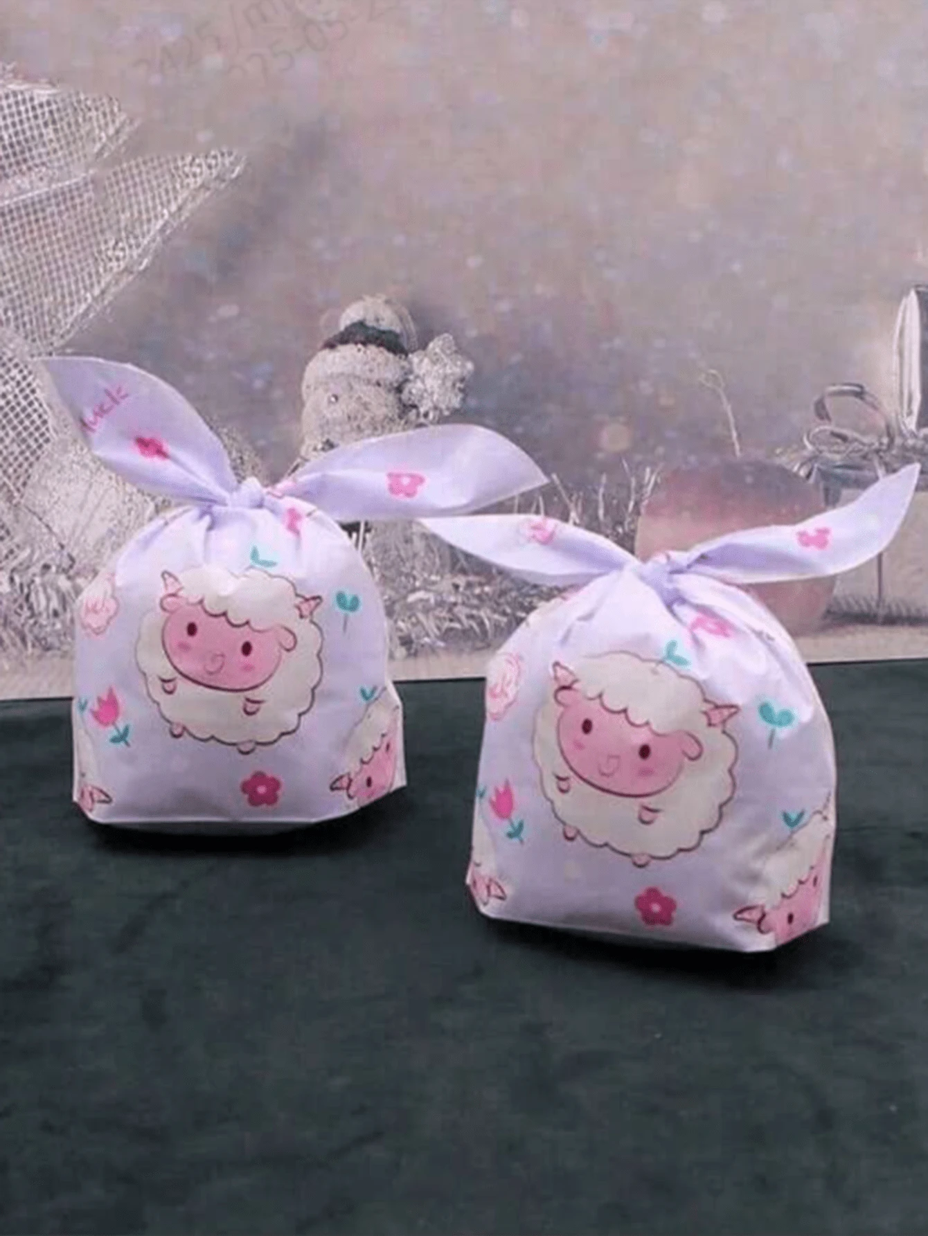 10pcs/20PCS Lamb Lion Gift Bag, Small Plastic Gift Bag With Lamb Lion Pattern, Cute Cartoon Birthday Party Gift Bag, Cheapest Item, Gift Bag, Party Bag, Wedding Birthday Party Gift Bag, Party Gift, Cheapest Item, Valentine's Day, Mother's Day, Graduation Season Decorations