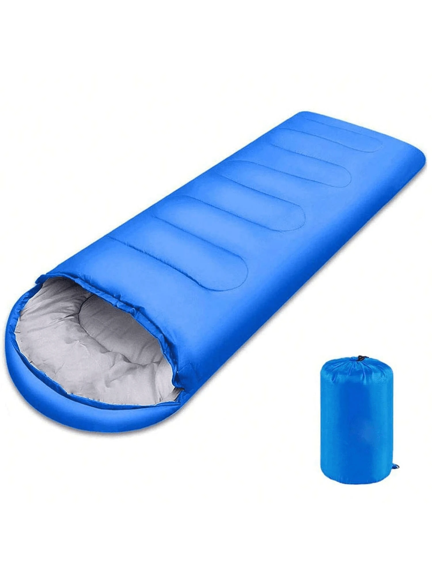 1 pieza Saco de dormir portátil con mochila, ligero y resistente al agua, adecuado para camping al aire libre, viajes, todas las estaciones