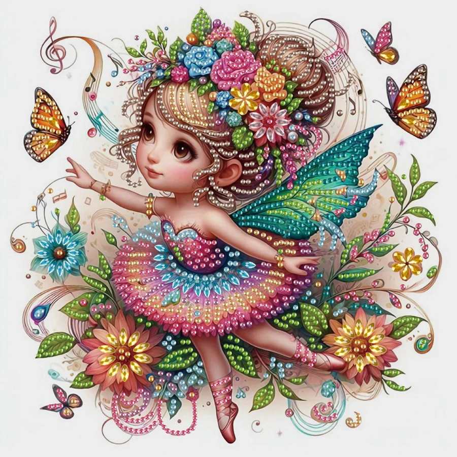 1 peça Kit de Pintura de Diamante 5D - Cristais de Forma Especial em Parte, Tela sem Moldura, Decoração para Casa e Escritório, Hobby Artesanal Relaxante, 29,97x29,97 cm
