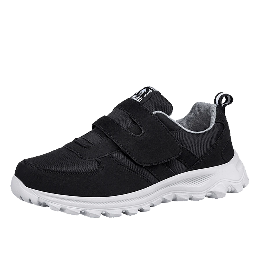 Men's Casual Sneakers, Round Toe, Comfortable, Lightweight, Wide-Fit, Elevated Footbed For Fall/Winter