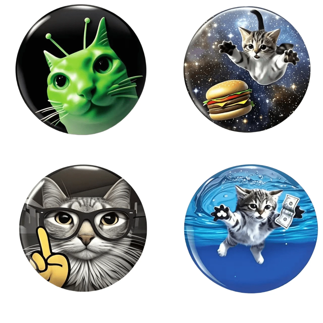 1 pieza Broche de alfileres de seguridad con diseño gráfico de 4,4 cm/1,73 pulg., Broche adecuado para colocar en ropa, bolsos, mochilas, regalo para familiares y amigos