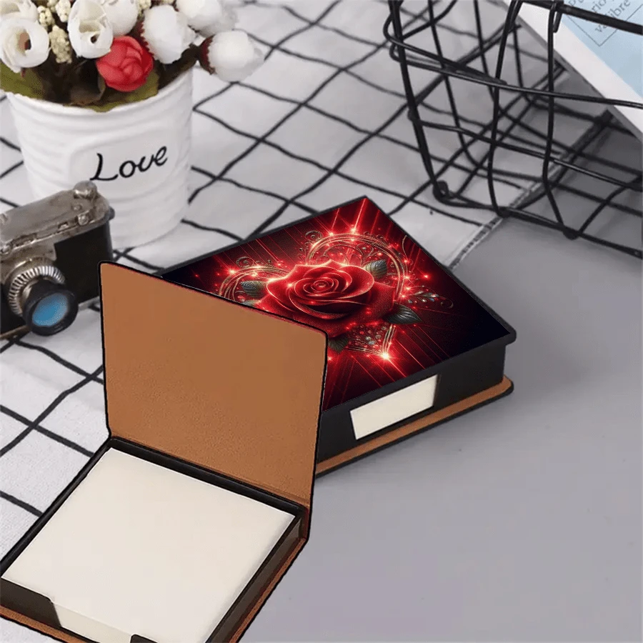 Scatola di adesivi decorativi a motivi senza strass, stile artistico, utilizzabile per conservare note e per decorare la scrivania. Le note adesive includono 160 pagine firmate, una cancelleria versatile per prendere appunti e tenere traccia delle attività quotidiane
