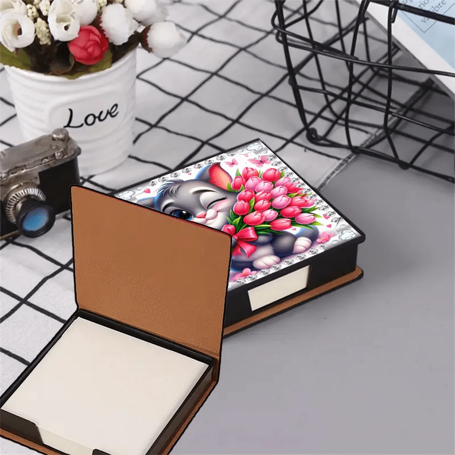 Blocco note adesivo senza strass, in stile artistico, utilizzabile per conservare note e decorare la scrivania. Il blocco note adesivo ha 160 pagine firmate, una cancelleria versatile per prendere appunti e svolgere attività quotidiane