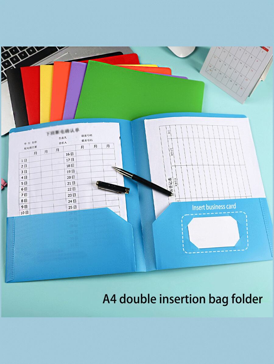 Hot Selling Folder, Office Storage File Folder, Lette Size Double Insertion File Bag, File Bag,Back To School,School Supplies