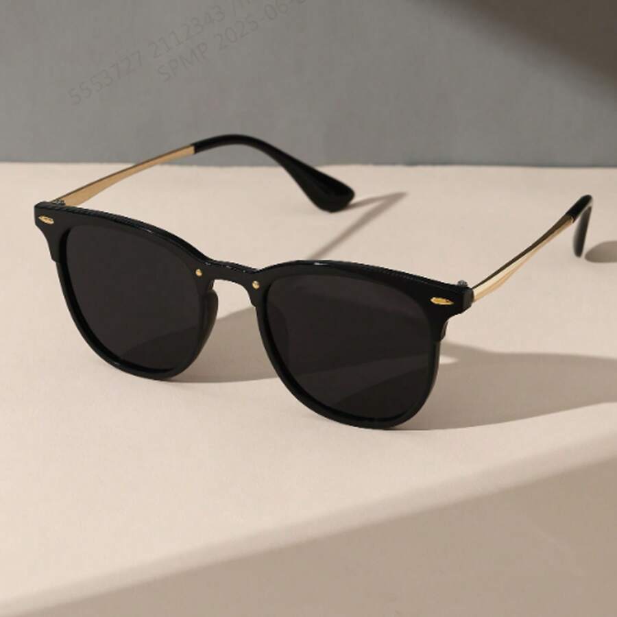 1pc Women Geometric Personalized Elegant Modern Simple Style Fashion Glasses For Outdoor Travel Musical Festival Street-Photography Accessories
