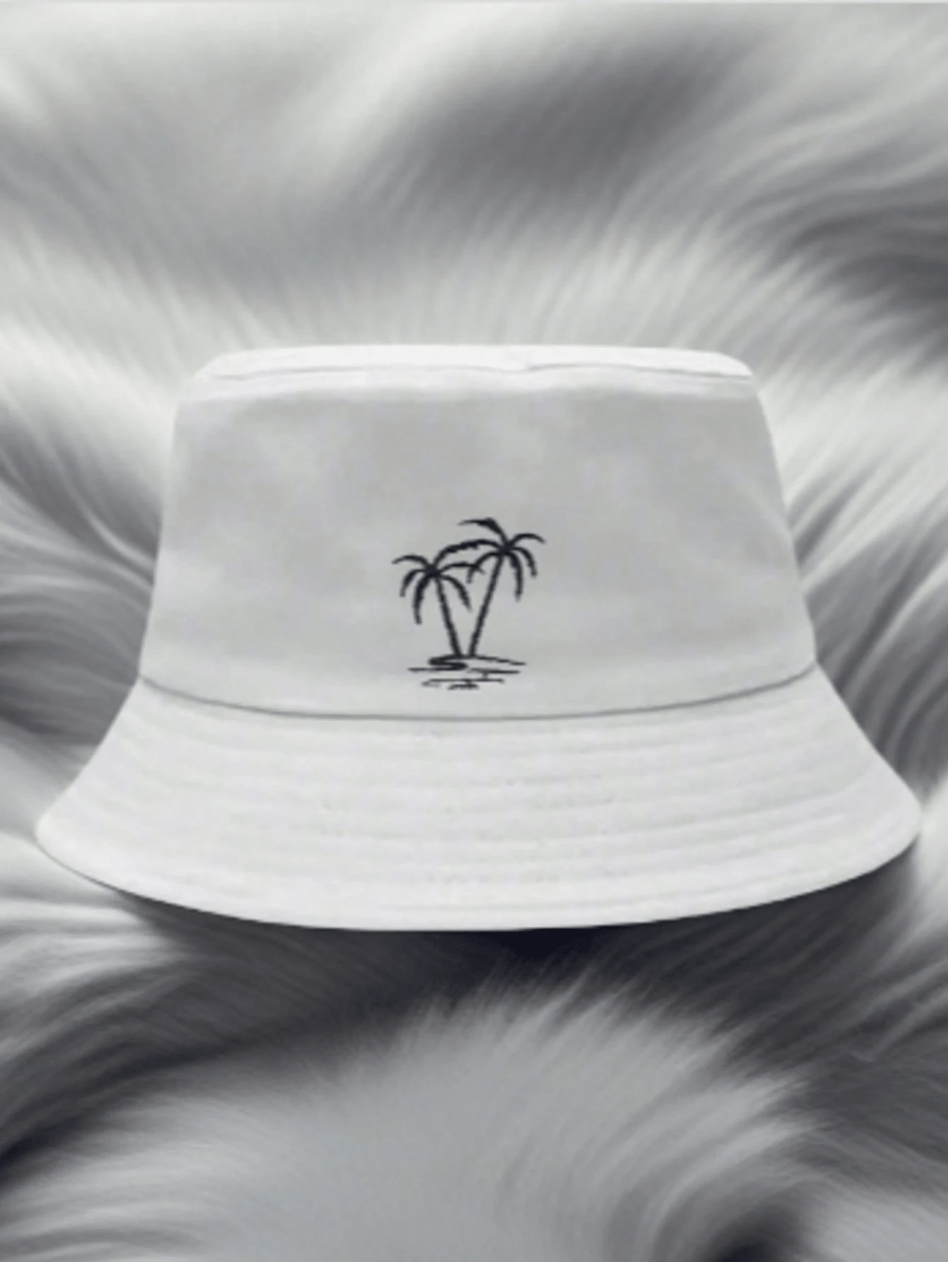 Sombrero de cubo de moda para hombres, con estampado de coco, 2 opciones de color, apto para uso diario, playa, protección solar