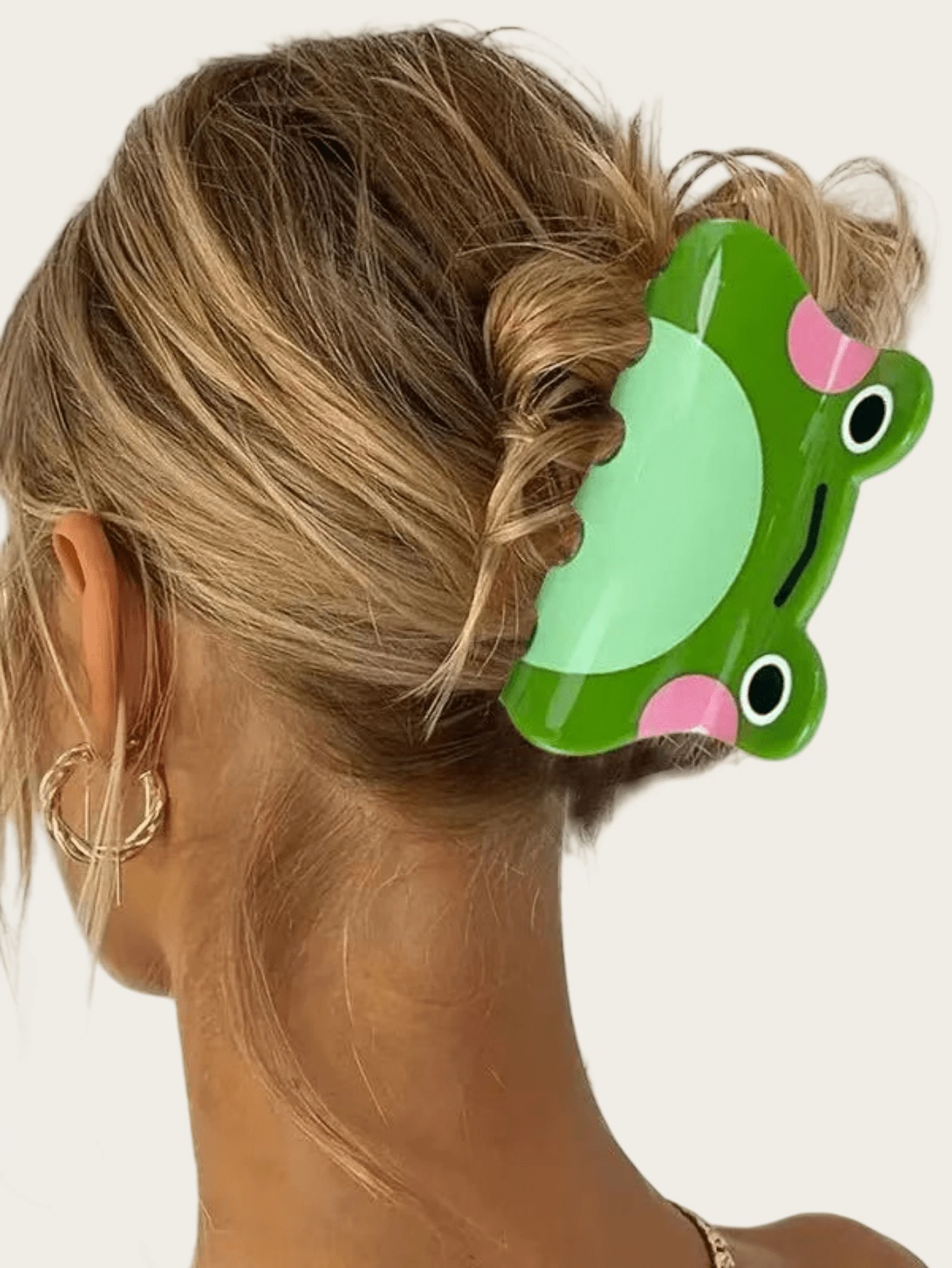 1 Stück süßer Froschkrallen-Haarklammer kreative Haargummi, einzigartiges tägliches Haaraccessoire modische Haraccessoires elegante Haarspange