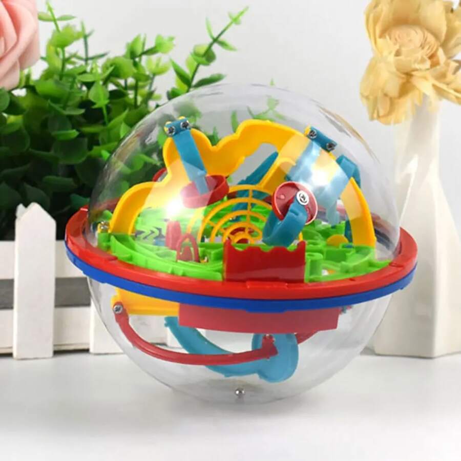 1 Stück 100-Schritt 3D Puzzle Ball Kinder Herausforderung Hindernisparcours Labyrinth Ball Puzzle Balance Training Spiel Magische Eltern-Kind interaktive Spiele