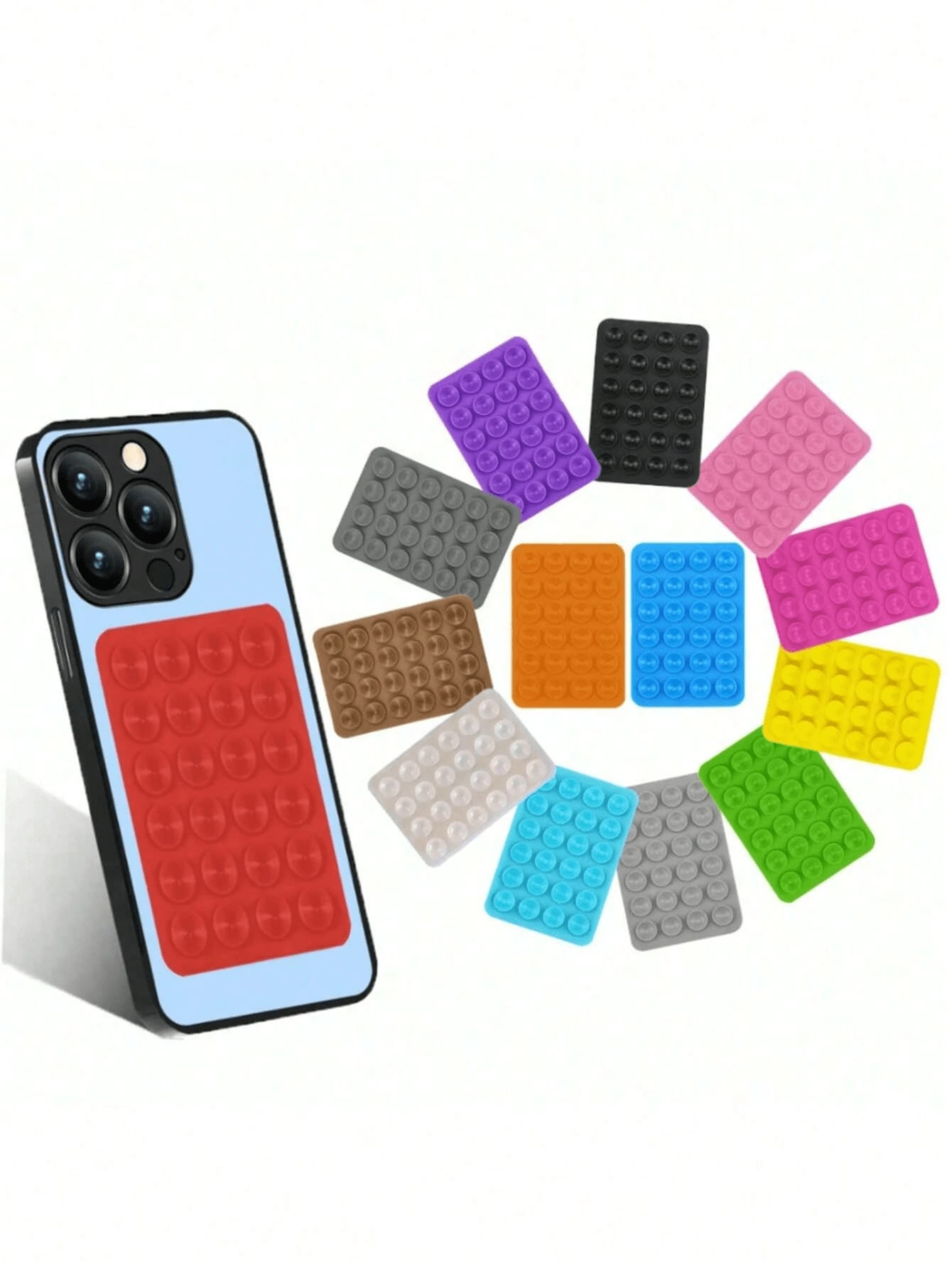 1 Stück Silikon Saug Handyhülle, Handysauggriff, Octobuddy, klebrige Handythalterung, klebrige Handyhalterung für Handy