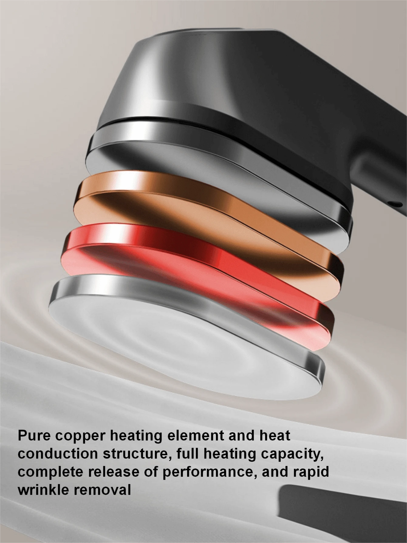 1 pieza Vaporizador de ropa portátil, Mini plancha eléctrica, Plancha portátil para el hogar, Plancha de calentamiento instantáneo, Protección de control de temperatura inteligente, Temperatura constante, Planchado plano/colgante de doble uso, Panel grande y suave, Ajuste multigrado, Planchado sin daños, Adecuado para el hogar, viajes, viajes de negocios y otros escenarios, Elimina arrugas de la ropa de manera eficaz, Planchado instantáneo, Creando un estilo de vida refinado
