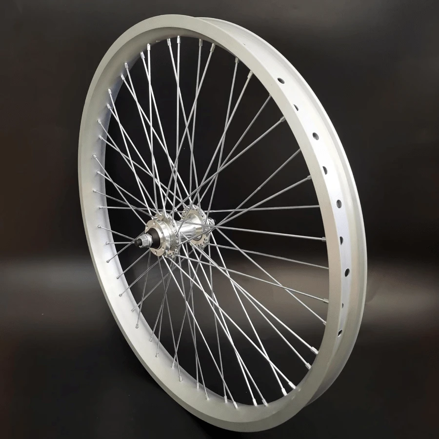 Local Delivery- 26 Inch X 1.85 Heavy Duty Bicycle Rear Wheel Rim 12 Gauge, Double Wall Aluminum Alloy 48 Spokes Wheel, 26" Bike Rear Rim 135mm (Silver) Disc Brake