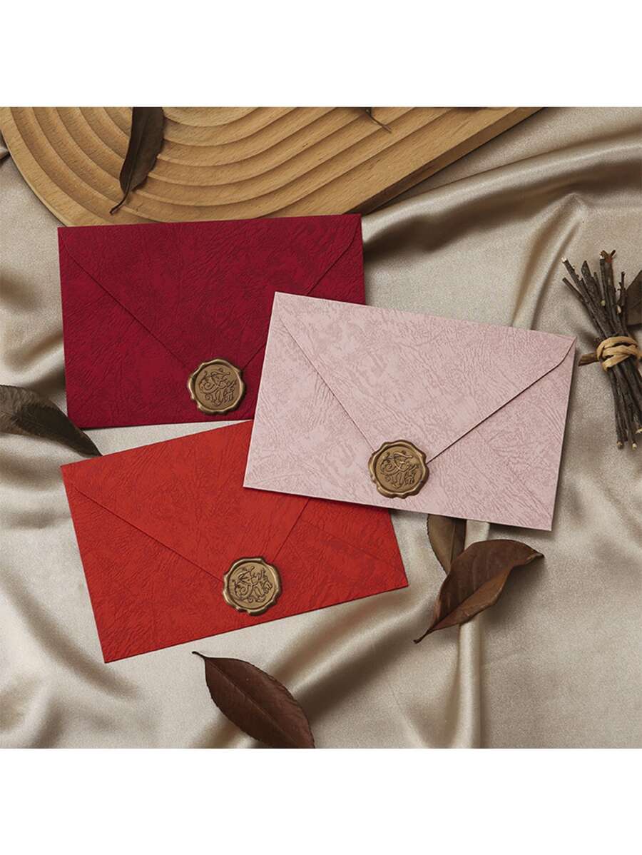 16 piezas, juego de papelería con sobre de textura simple, sobre de oficina de uso múltiple a la moda, sobre para invitación de boda, día de San Valentín, confesión, tarjeta de regalo de Año Nuevo para amigos, invitación a fiesta de Navidad, sobre de bendición de regalo, sobre para bendición manuscrita de aniversario