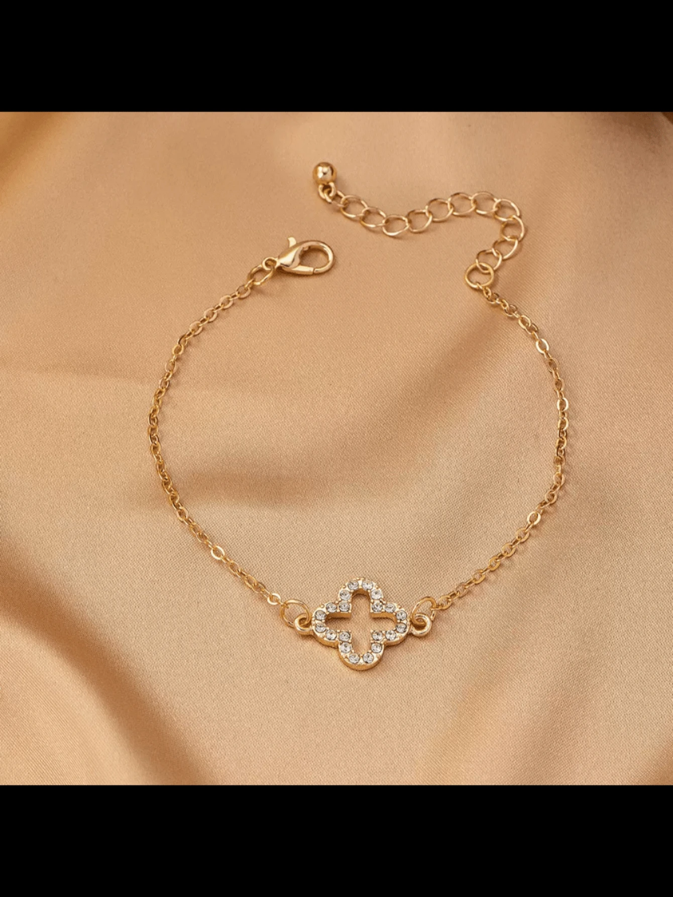 1 pieza Pulsera de mujer con flor y piedras de circonia micro-incrustadas, un regalo para amigos el Día de San Valentín