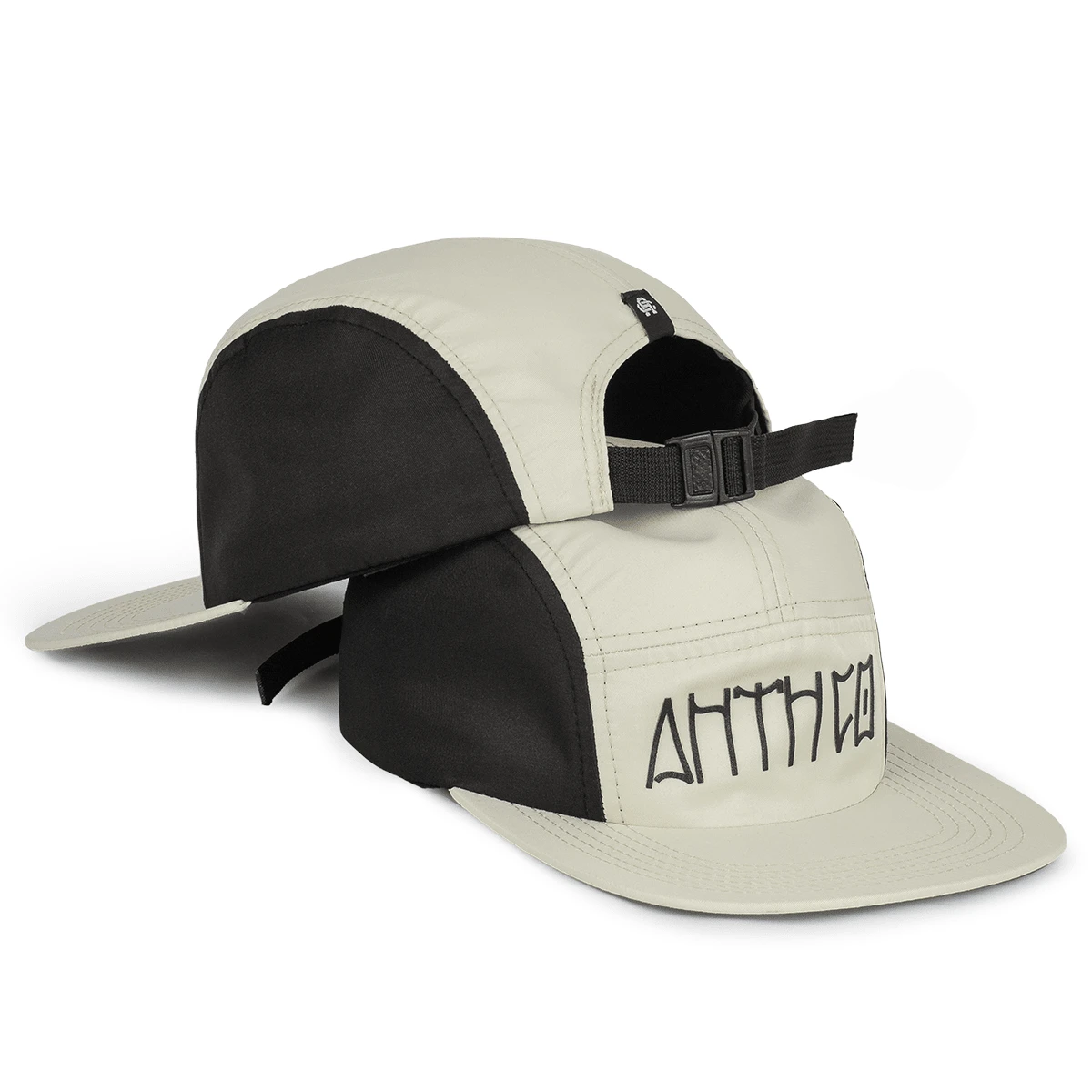 Boné Five Panel Clean Versátil Estiloso Aba Reta Ajuste Em Fitão Strapback