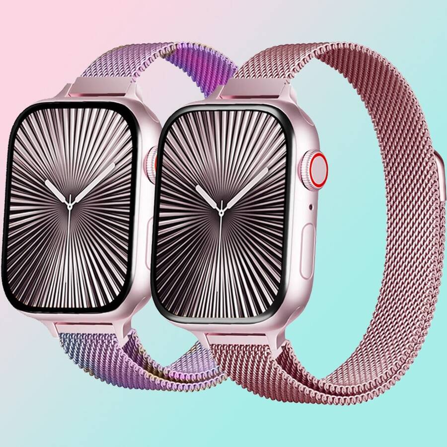 Slim Milanese Watch Strap Compatible With Apple Watch Band Women/Men 40mm 42mm 41mm 38mm 44mm 46mm 45mm 49mm Smartwatch Accessories,Magnetic Elegant Slim Design Bracelet Wristband Strap Compatible With IWatch Bands Series 10/9/8/7/6 5/4/3/SE/2nd Generation/Ultra/2,As A Gift For Friends And Family