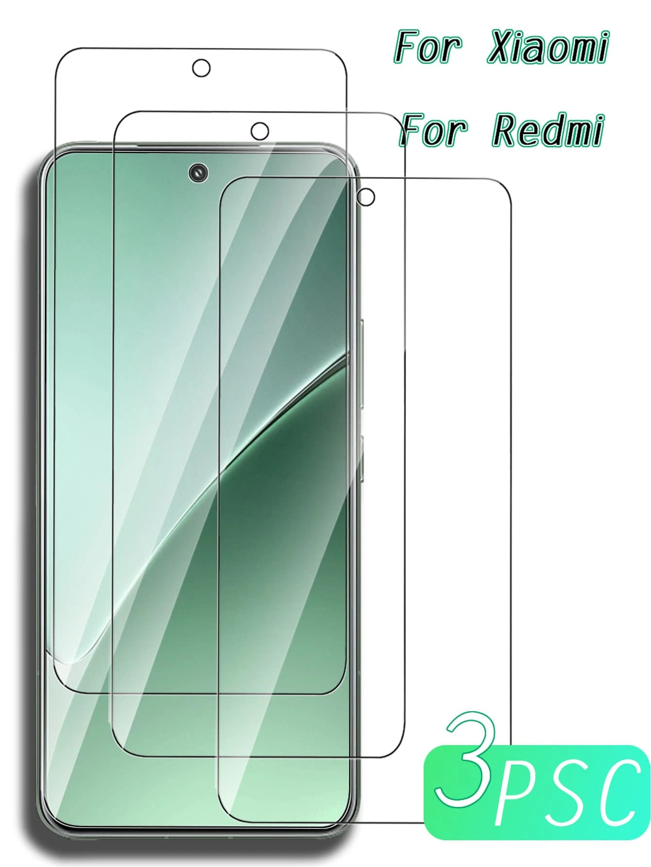 3pcs High Definition Tempered Glass Screen Protector, Compatible With Xiaomi 15, 15Pro, 14, 14Pro, 13, 13Pro, Redmi K80 Etc. Anti-Oil, Waterproof, Anti-Fingerprint, Anti-Scratch, Anti-Shock, Anti-Drop, No White Edges, No Bubbles, Easy To Install, HD Clarity; Suitable As Birthday/Easter/President's Day Gift. Birthday/Christmas/Family/Friend/Boyfriend/Girlfriend Gift, Applicable To Phone Screen Protectors, Phone Accessories.