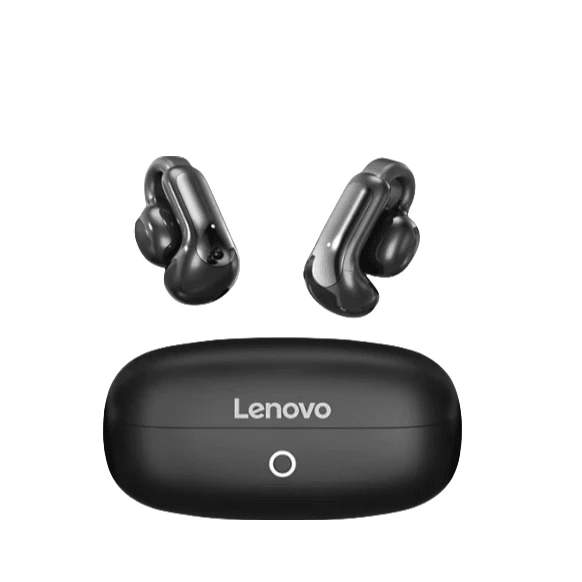 Lenovo EA400 Air-Sensing-Ohrclip-Kopfhörer Knochenleitung Kein Schwitzen beim Training Bluetooth 5.4 Verlustfreies Musikhören Kompatibel mit Apple, Huawei, Xiaomi und OPPO Schwarz