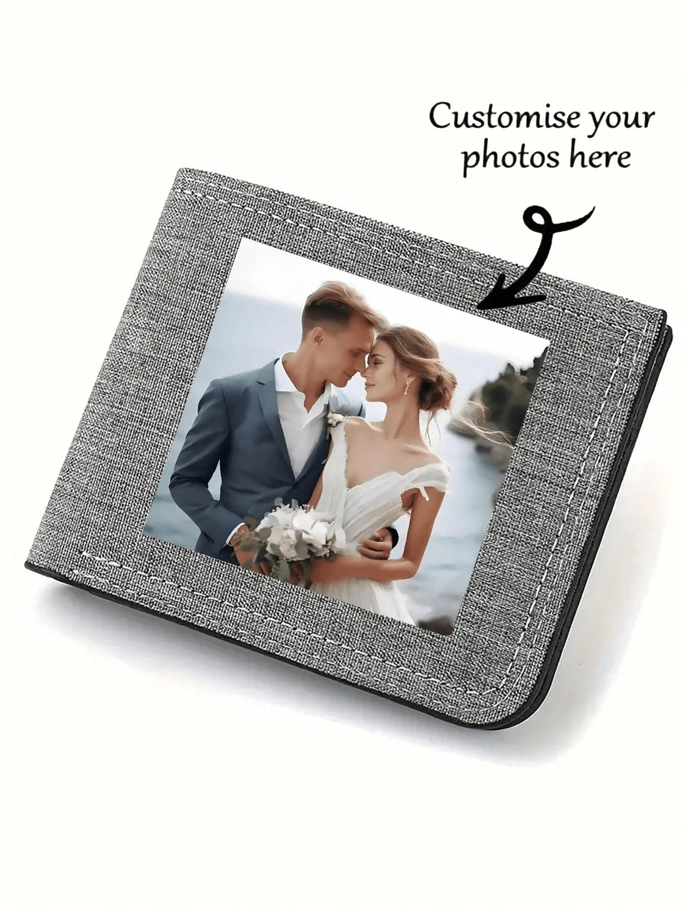 1pc Customizable Ultra-Thin Canvas Wallet - Ultra-Thin Multi-Function Card Holder In Black, Blue And Gray, Polyester Blend, Streetwear Style, Non-Washable - Ideal For Business And Everyday Use, Can Be Given As Gifts To Loved Ones, Girlfriends, Friends, And Parents