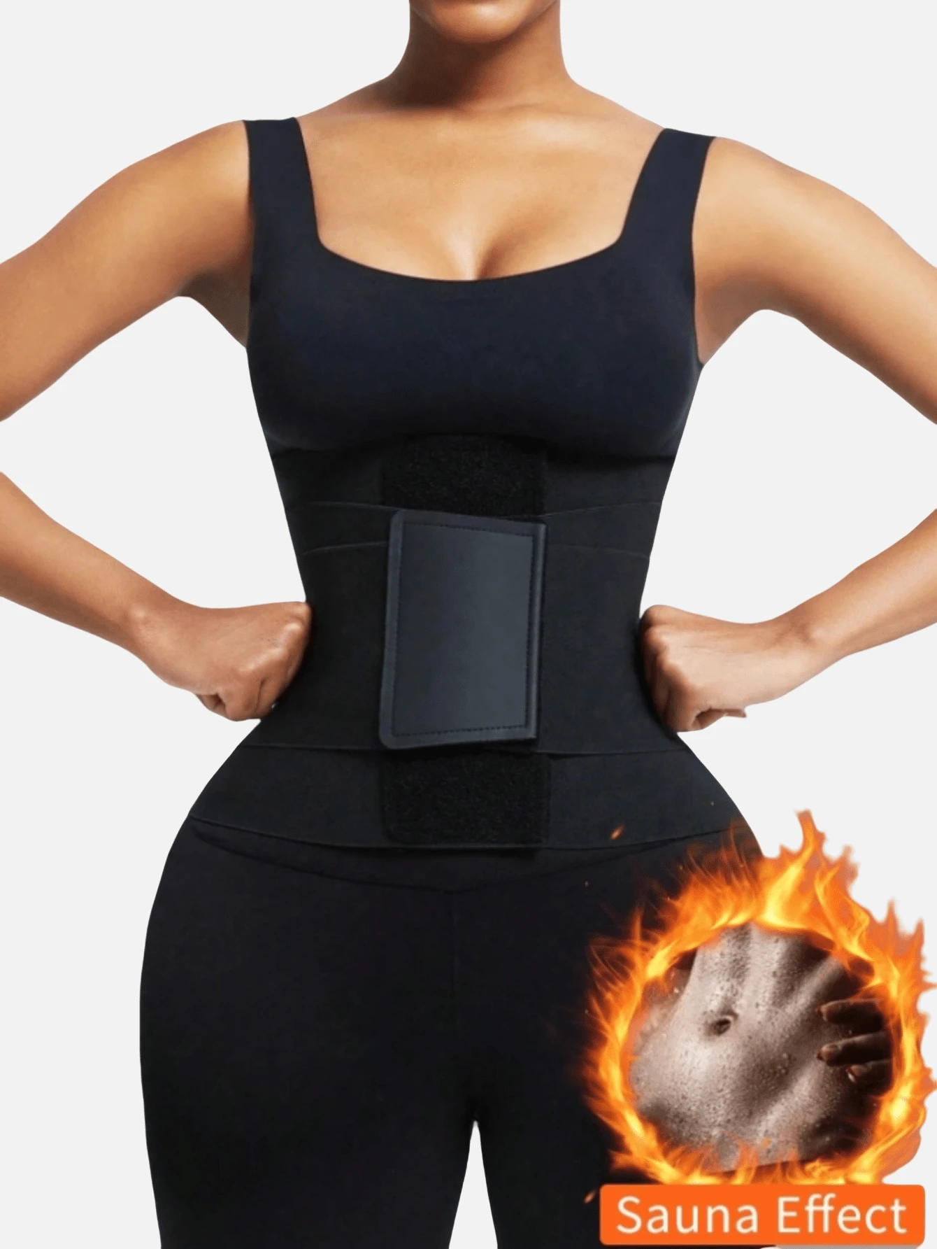 1 Pieza Cinturón doble Entrenador de cintura, Entrenador de cintura, Envoltura de abdomen Entrenamiento, Moldeador corporal reductor de abdomen, Ropa interior moldeadora ajustable Vientre plano, Vaina que aprieta y adelgaza, Uso diario clásico, Deportes