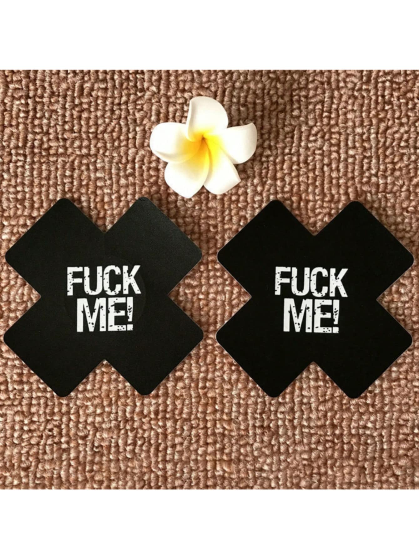 Cross Shaped Adult Fun Chest Patch, Breathable And Seductive Me Fabric Breast Patch