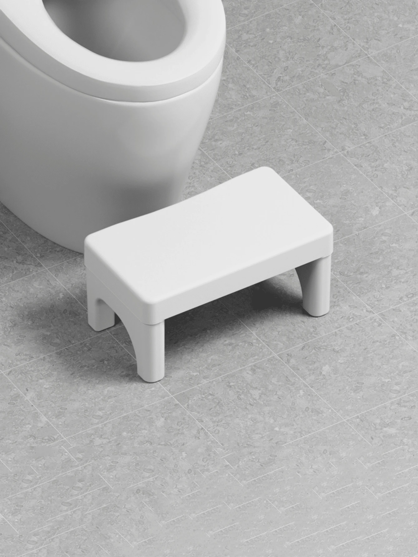 1pc Portable Folding Bathroom Step Stool - Adult Toilet Stool, Improve Toilet Posture | Plastic Non-Slip Sturdy Footrest Stool For Toilet Training And Daily Height Increase Bathroom Accessories