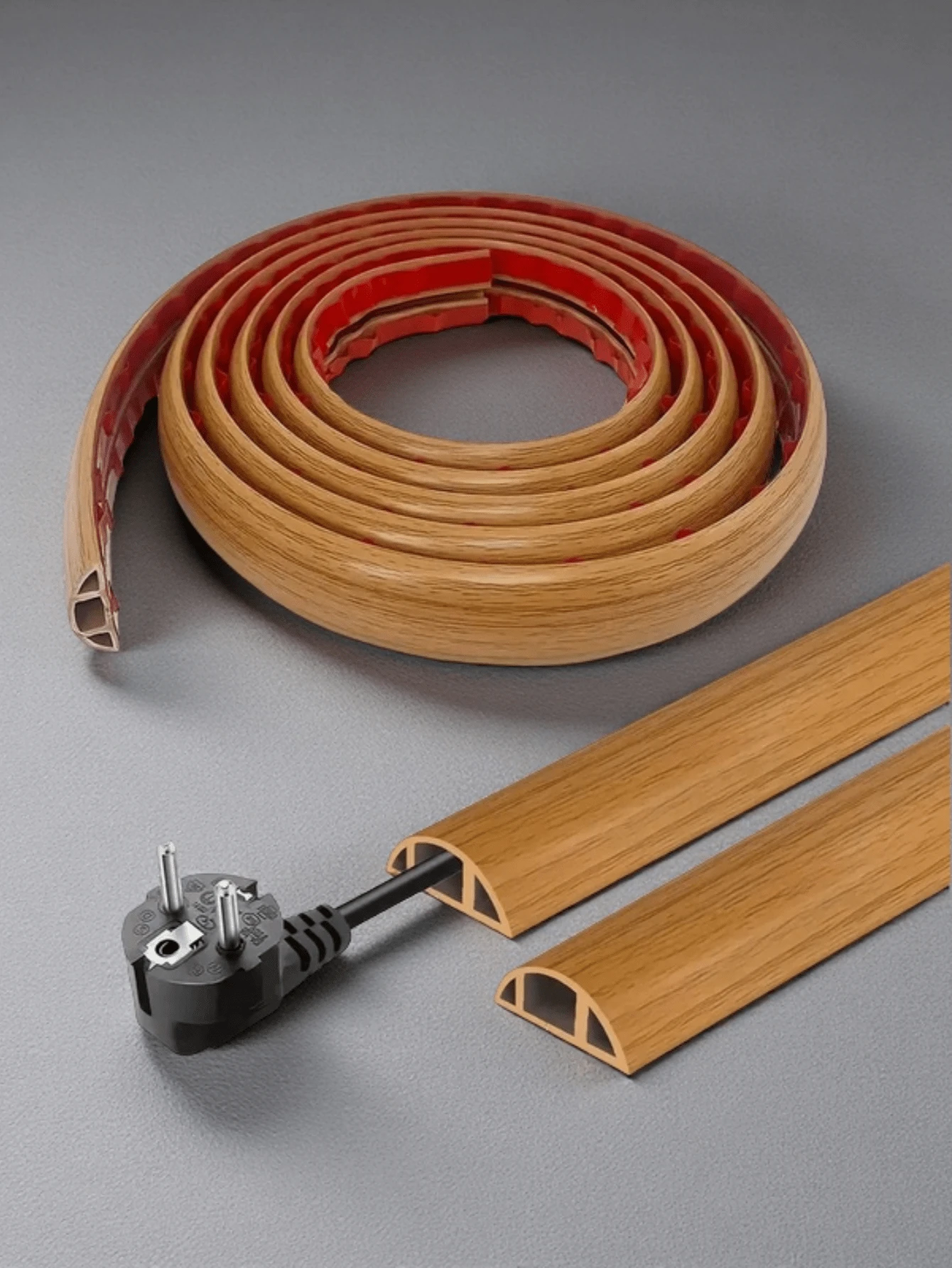1pc 200cm Thick Self-Adhesive Cable Management Strap - High-Grade PVC Cable Organizer, Suitable For Household, Factory, Office Use