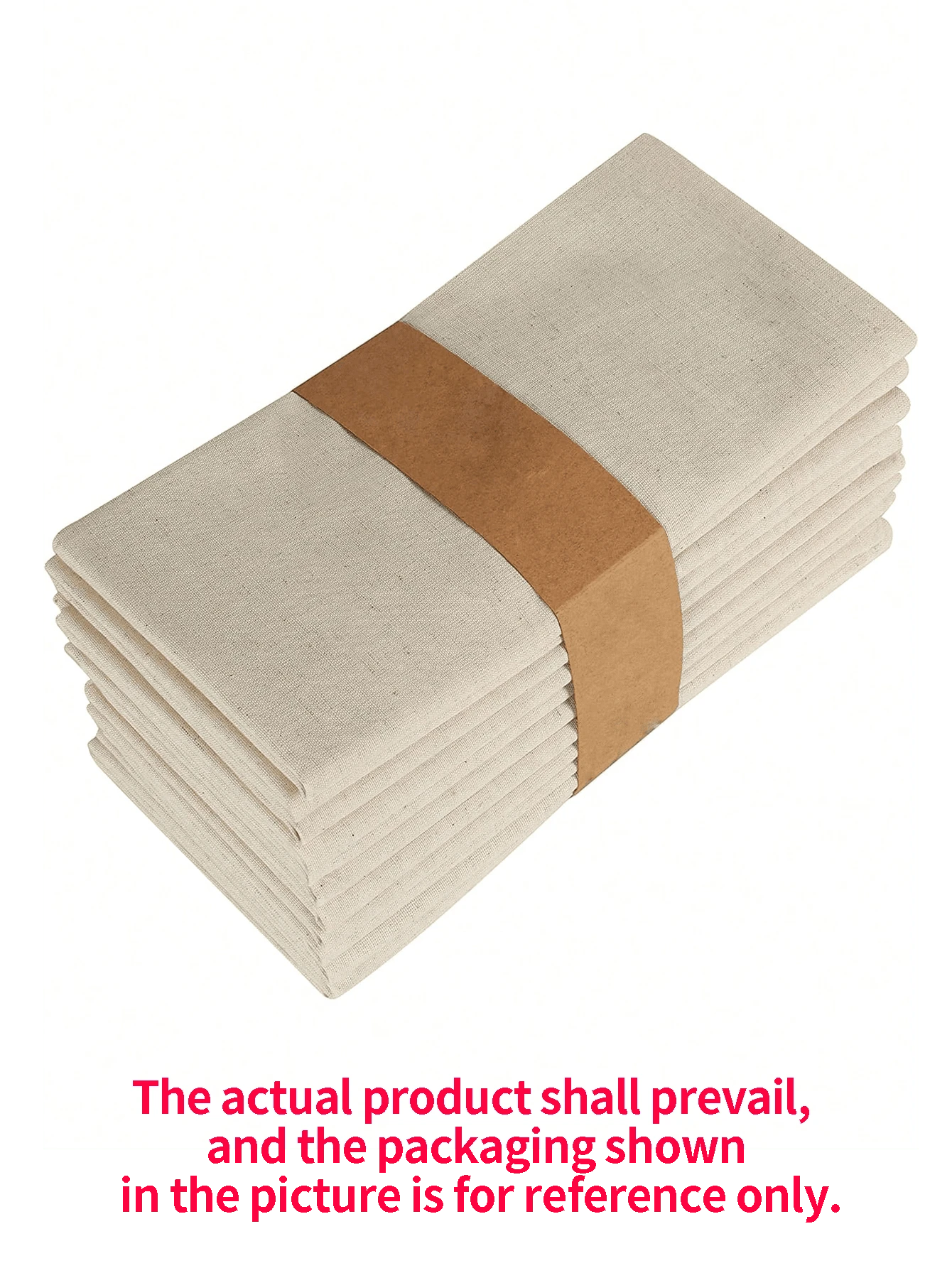 6 Pezzi Tovaglioli In Tessuto Decorativo Di Stile Moderno Semplice Di Stile Country, Beige