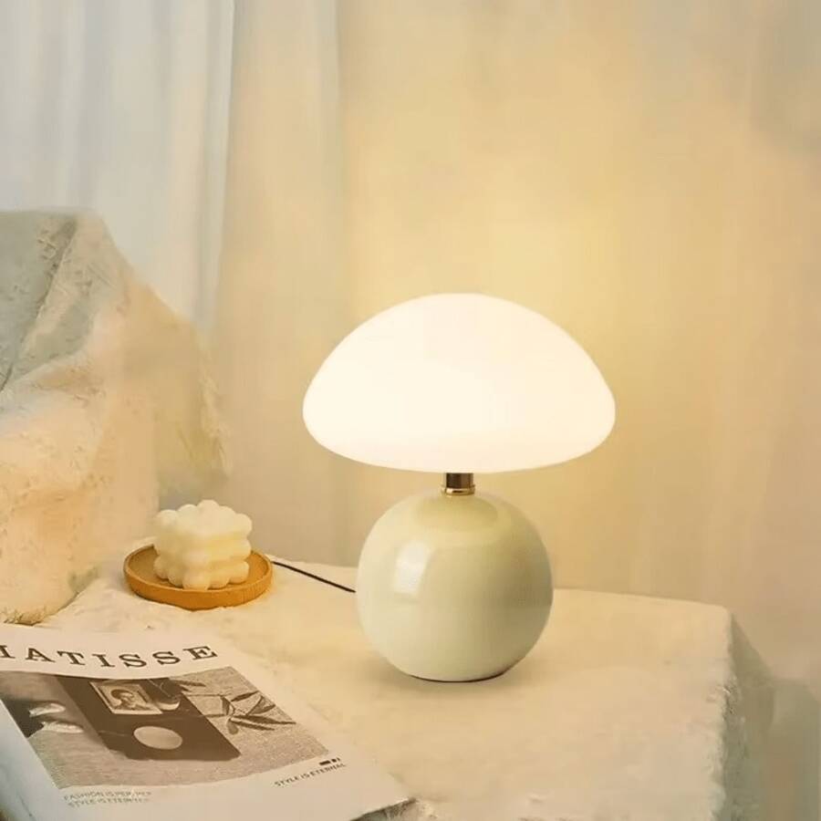 Nordischer LED Tischlampe Heimdekoration Armaturen minimalistische Schreibtischlampen Dekorationsarmaturen moderne Tischlampen Luxus Heimdekoration stufenlose Dimmmöglichkeit keramische Schreibtischlampen mit LED stufenloser Dimmmöglichkeit für Wohnzimmer Schlafzimmer Nachttisch Kinderzimmer Restaurant Cafés