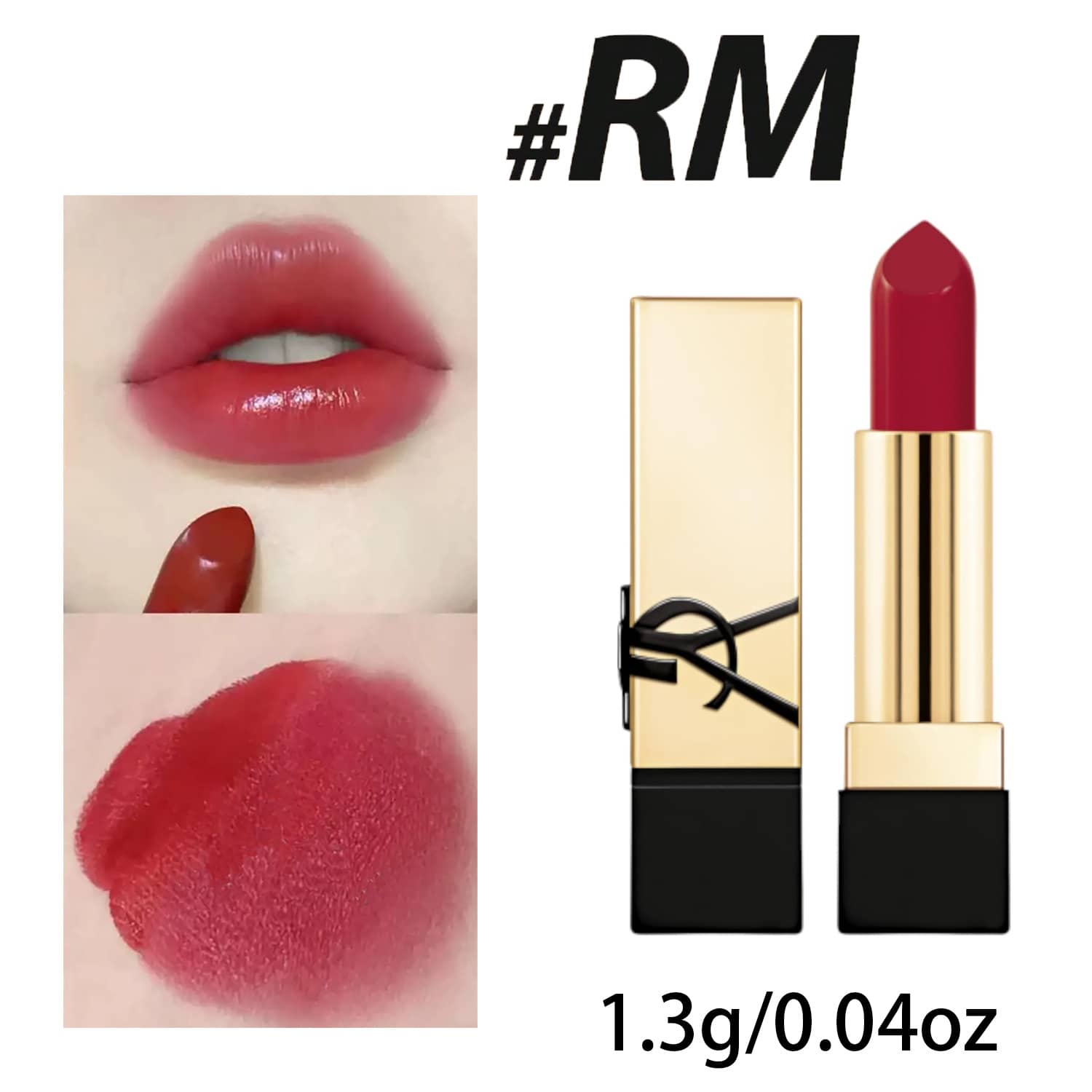 Yves Saint Laurent Minisize Rouge Pur Couture Satin Lipstick - RM Rouge Muse For Women - 1.3g/0.04 Oz Lipstick