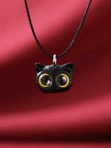Collana con ciondolo occhi azzurri