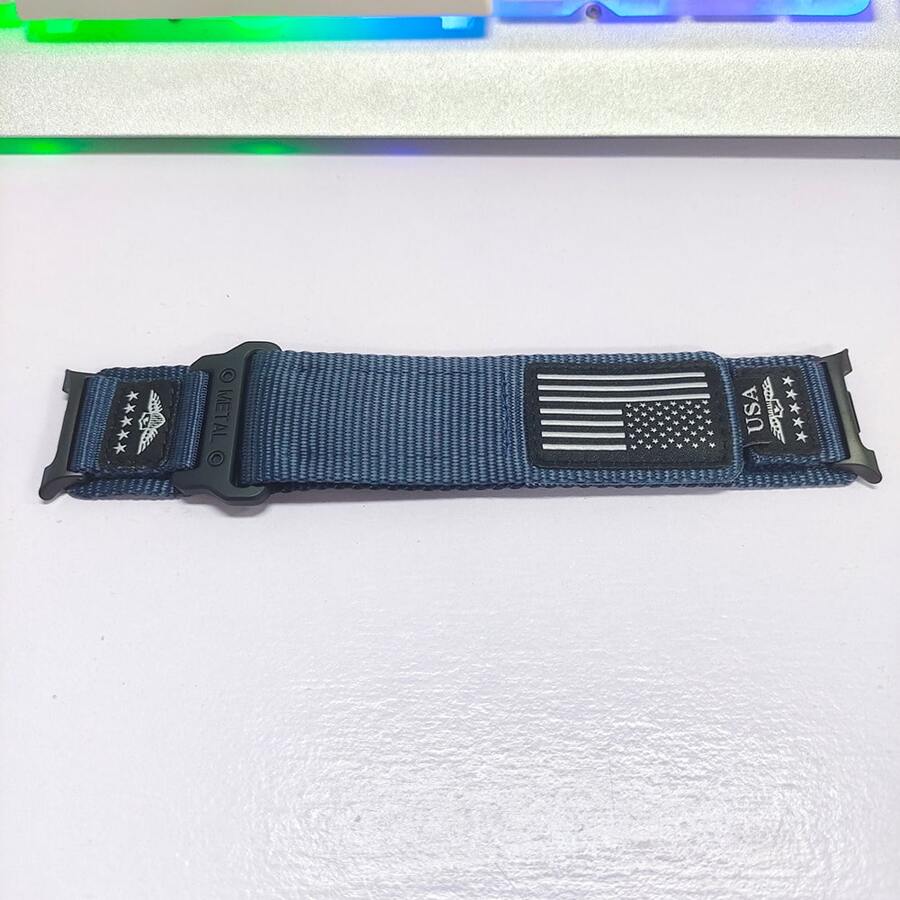 Correa de nilón de 22 mm compatible con Samsung Galaxy Watch de 40 mm/44 mm/Classic para hombres/mujeres, ajuste sin huecos, bandas de nilón ajustables compatibles con accesorios para relojes inteligentes Samsung Watch 8 Classic/8