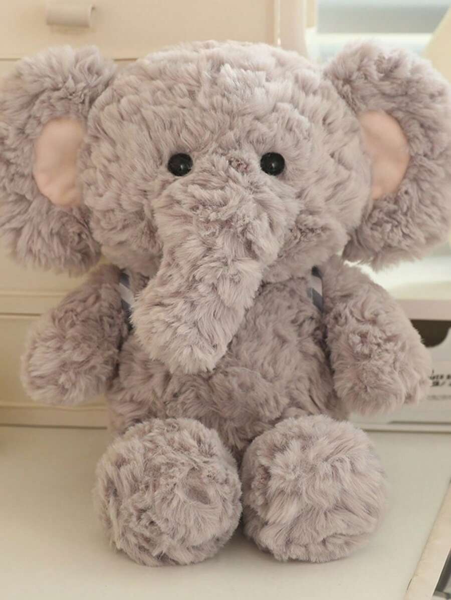 Peluches de oso marrón, elefante gris y zorro rojo - Juguetes de peluche con peso para correr rápido, peluches acogedores de oso de peluche de animales de peluche para regalos de niños, decoración de habitaciones y regalos del Día de la Madre y San Valentín