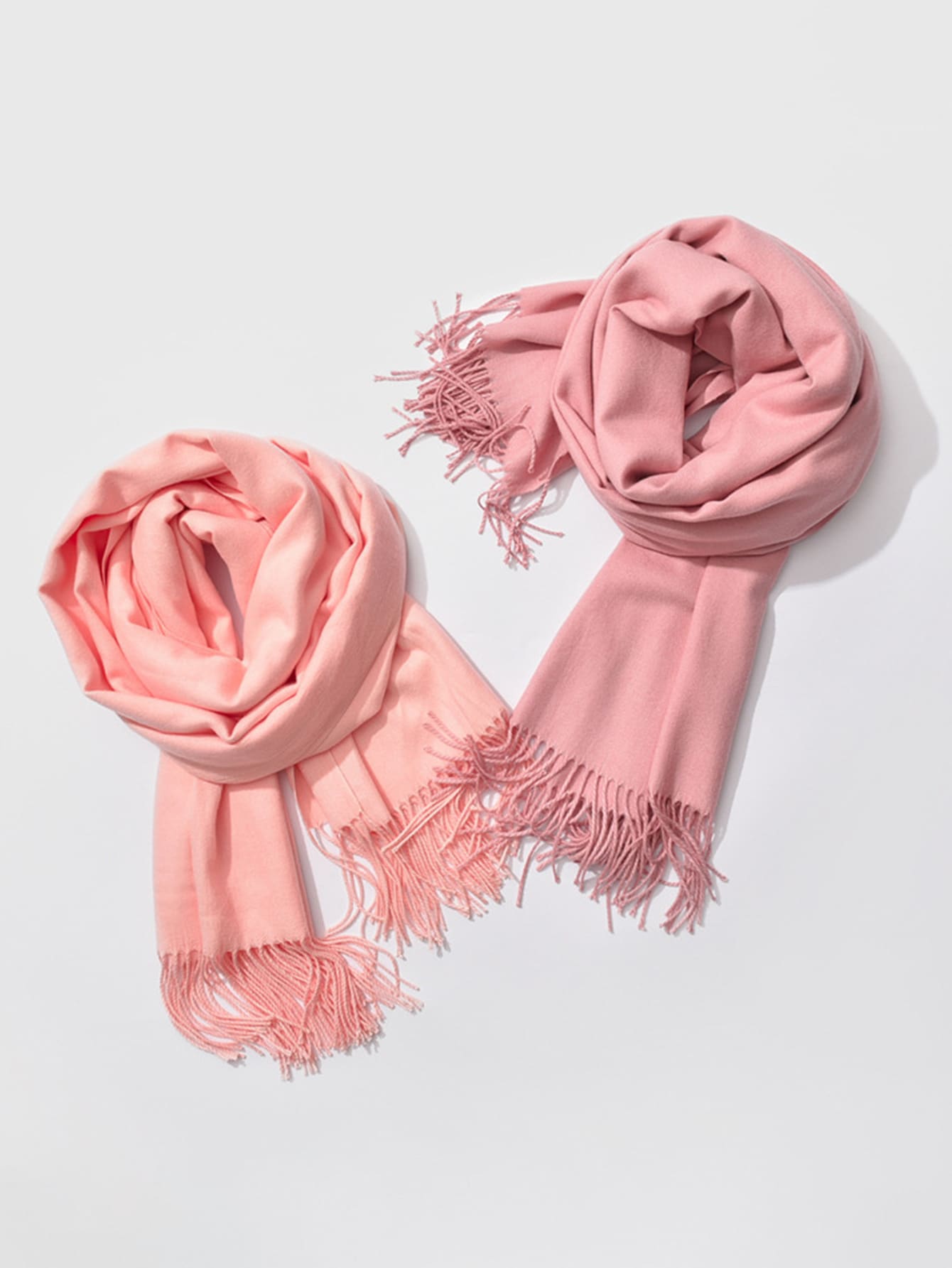 1pc Girl Long Scarf Solid Color Cashmere Neck Warmer Scarf For Evening Cover Up Dress Bathing Shawl Gifts Accessories Unisex Shawl And Wraps