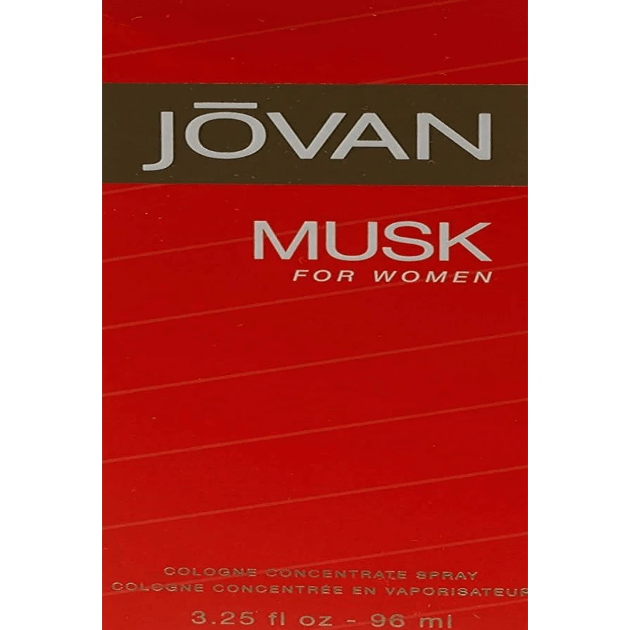 Jovan Musk para Mujeres Eau De Cologne Spray 2 Fl Oz (Paquete de 1), Notas de Jazmín, Ámbar y Neroli, Fragancia para Mujeres, Duradera, Fragancia Diaria, Tamaño de Viaje