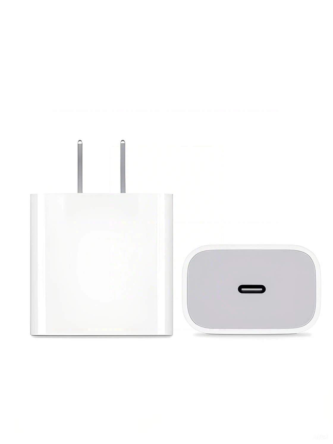 Apple Adaptador de corriente compacto Apple de 20W USB-C: carga rápida y conveniente, cargador de pared tipo C, voltaje nominal 100-240V, versión original estadounidense genuina