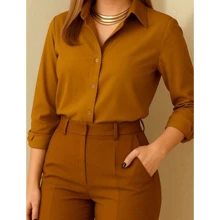 CAMISA MARSALA UMA COR