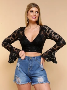 Women Tops - Black - View 1