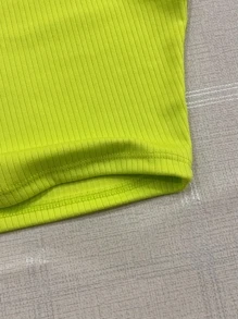 Women Tank Tops & Camis - Lime Green - View 3