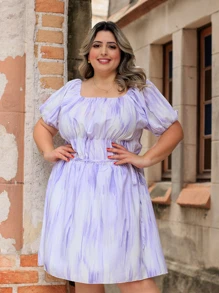 Plus Size Dresses - Lila Púrpura - Ver 1