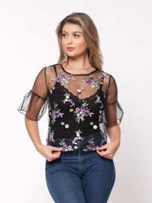 Women Tops - Purple - View 4