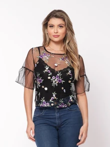 Women Tops - Purple - View 1