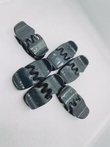 女性髮夾，適合日常穿著 - 黑色 - 查看 2