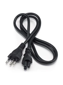 Cabo Força Energia Tripolar 3 Pinos Tipo Fonte Notebook Tv - Preto - Visão 3
