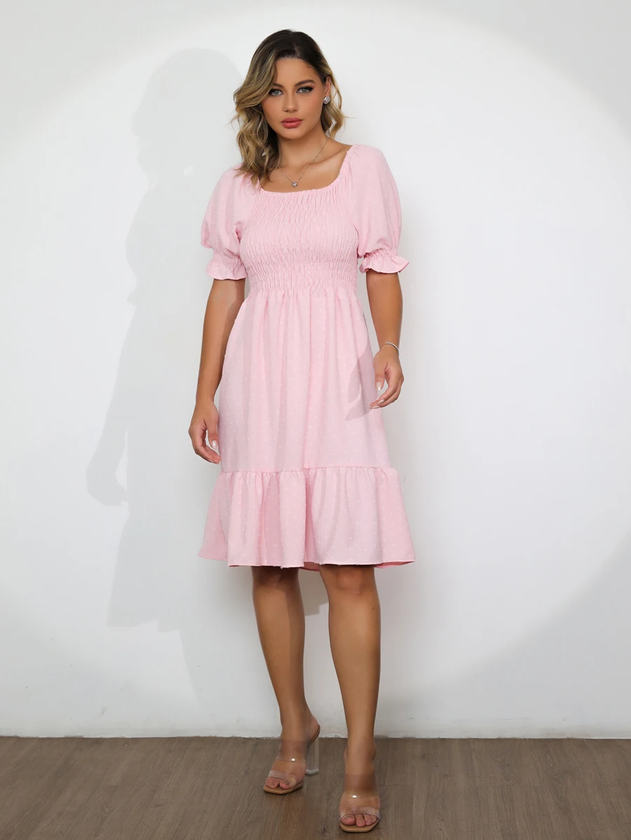 Women Dresses - 淺粉色 - 查看 1