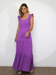 Women Dresses - 紫色 - 查看 3