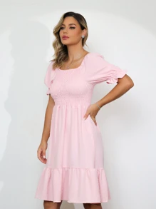 Women Dresses - 淺粉色 - 查看 5