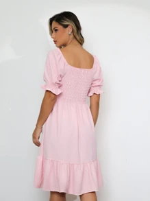 Women Dresses - 淺粉色 - 查看 2