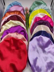 Touca de Cetim Anti-Frizz para Dormir - Multicolorido - Visão 3